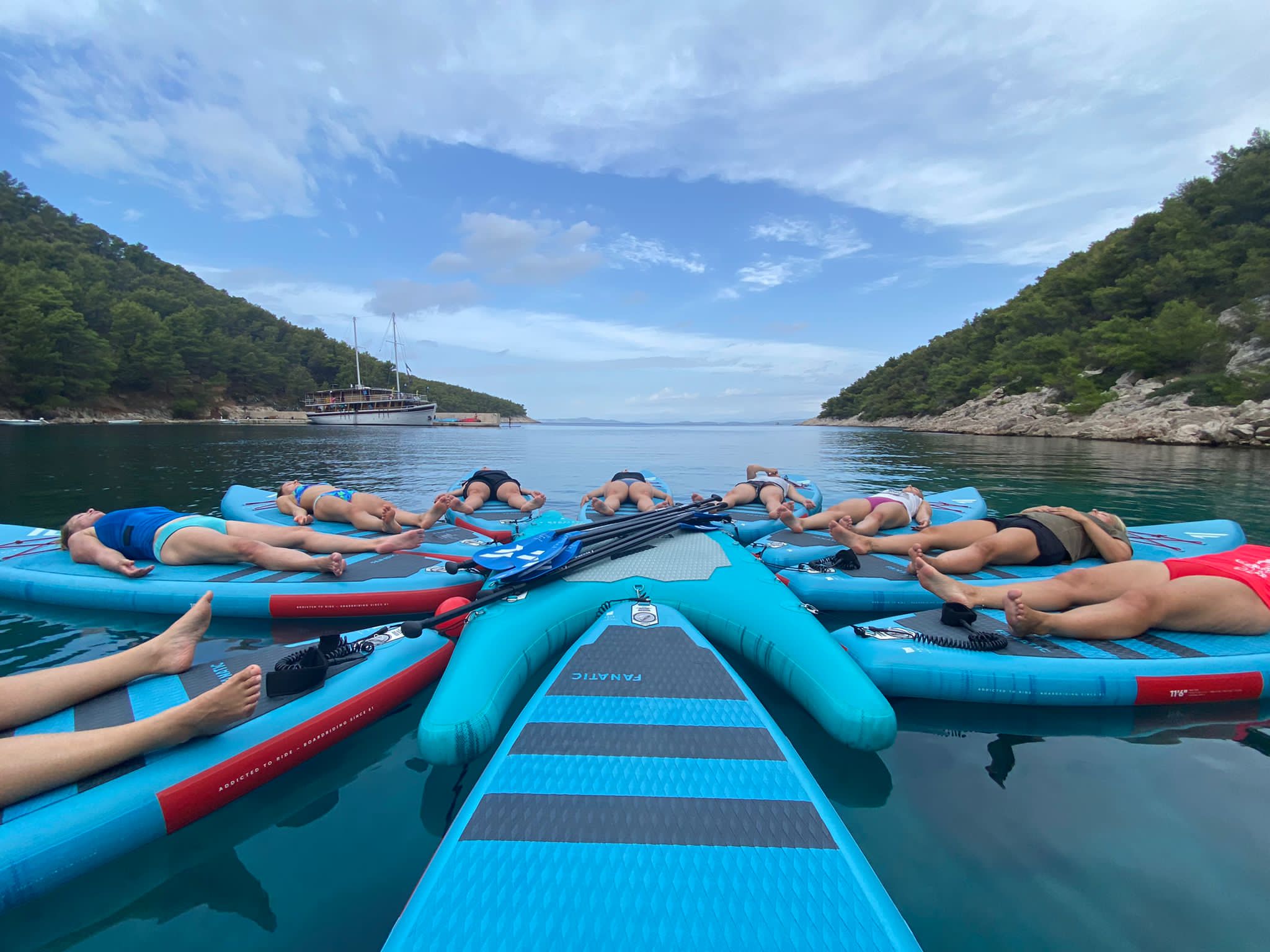 Fanatic Yoga Insel bei der Blauen Reise in Kroatien