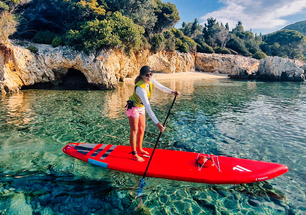 Team The SUP Week - Lena am Stand Up Paddle Board