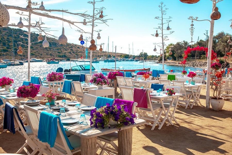 Restaurant in der Türkei bei Bodrum