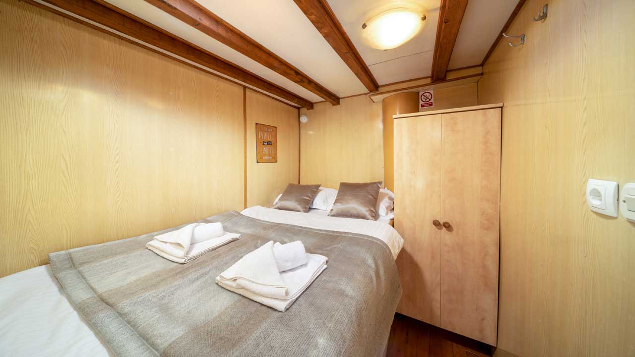 Wanderreise Kroatien Doppelbett Kabine