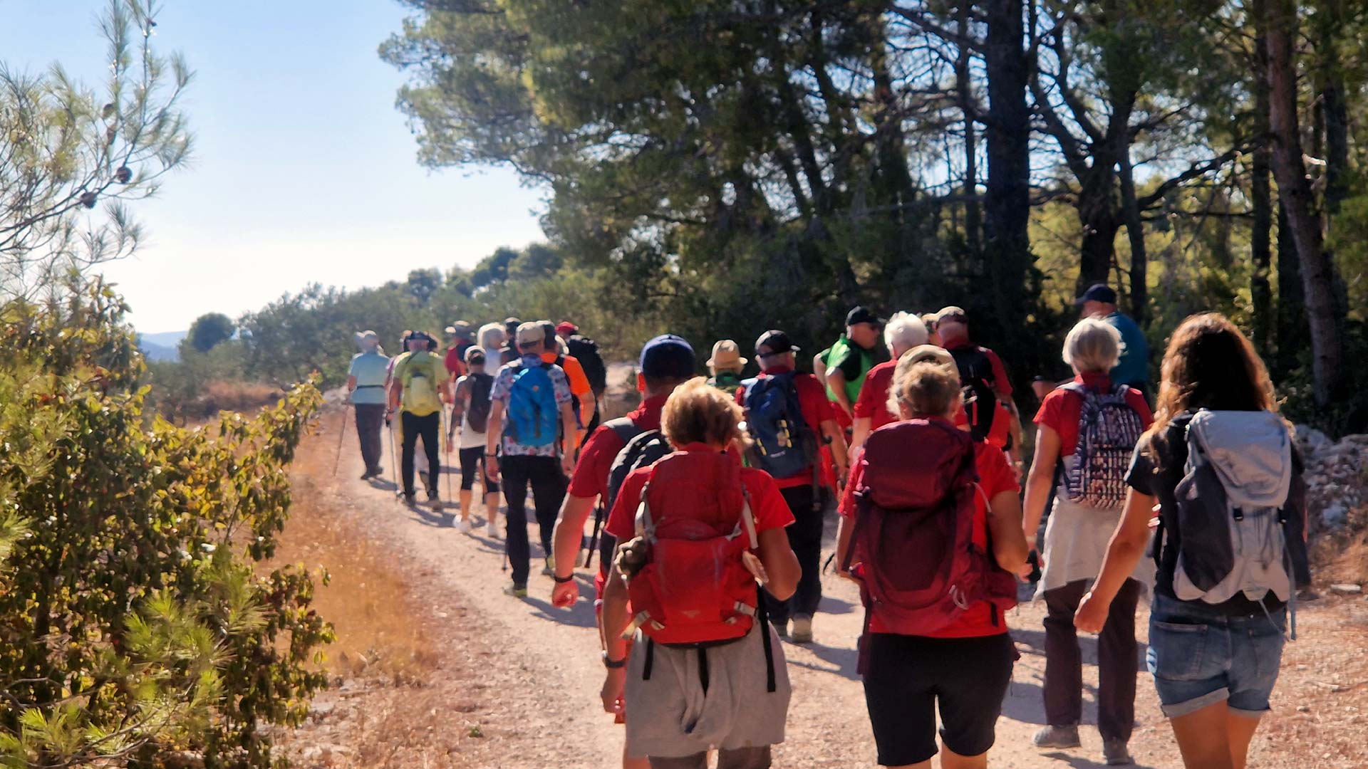 Wandergruppe in Kroatien